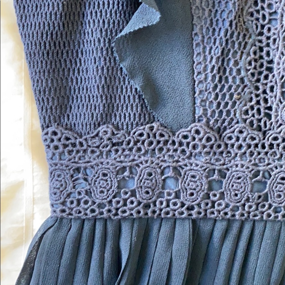 MODCLOTH Navy Crochet Detail Dress - Picture 5 of 9